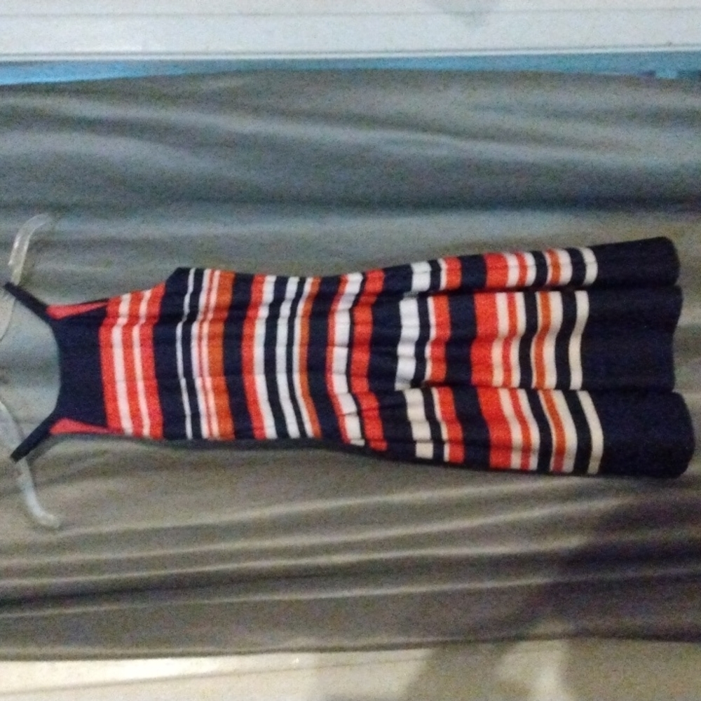 Vince Camuto Striped Fit and Flare Sundress